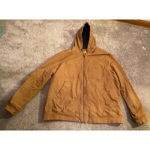 Duluth Trading Co Canvas Heavy Coat Mens XXL Brown Field Barn Chore Workwear